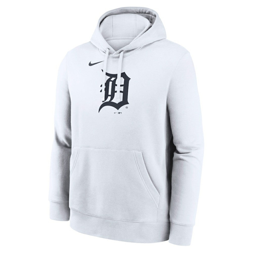 Detroit Tigers Logo Club Hoodie White | Nike