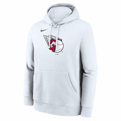 Cleveland Guardians Logo Club Hoodie White | Nike