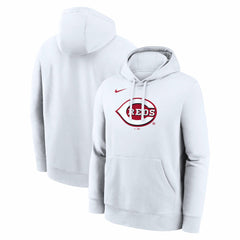 Cincinnati Reds Logo Club Hoodie White | Nike