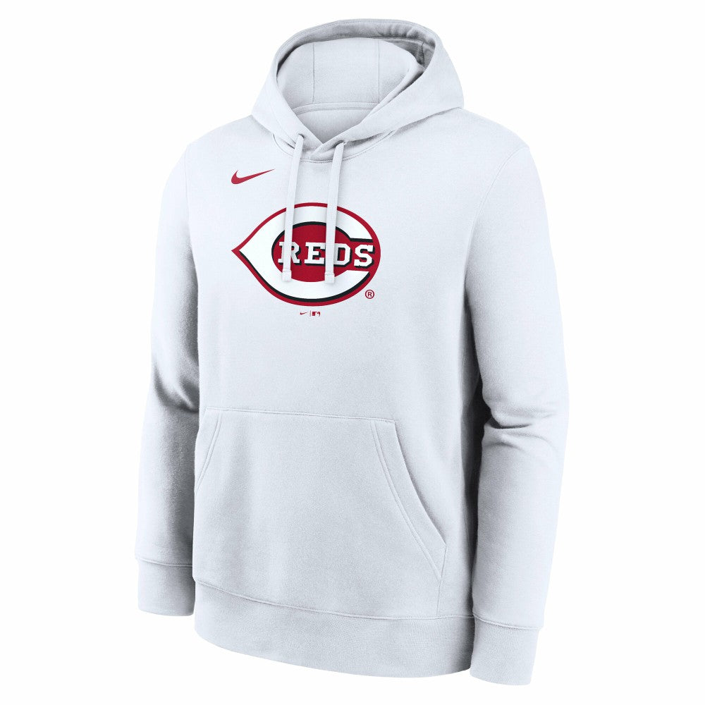 Cincinnati Reds Logo Club Hoodie White | Nike