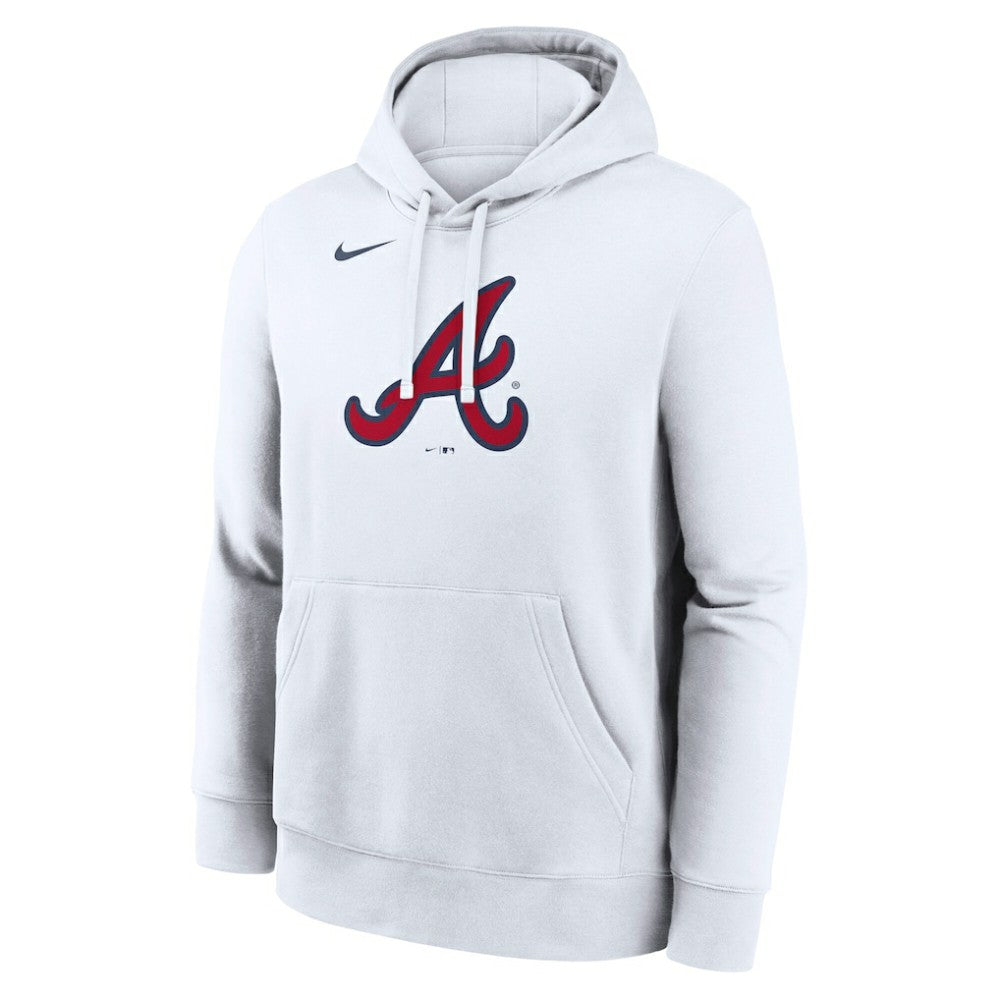 Atlanta Braves Logo Club Hoodie White | Nike