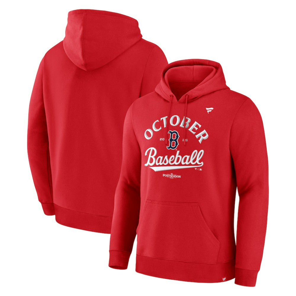 Boston Red Sox 2025 MLB Postseason Locker Room Hoodie Red