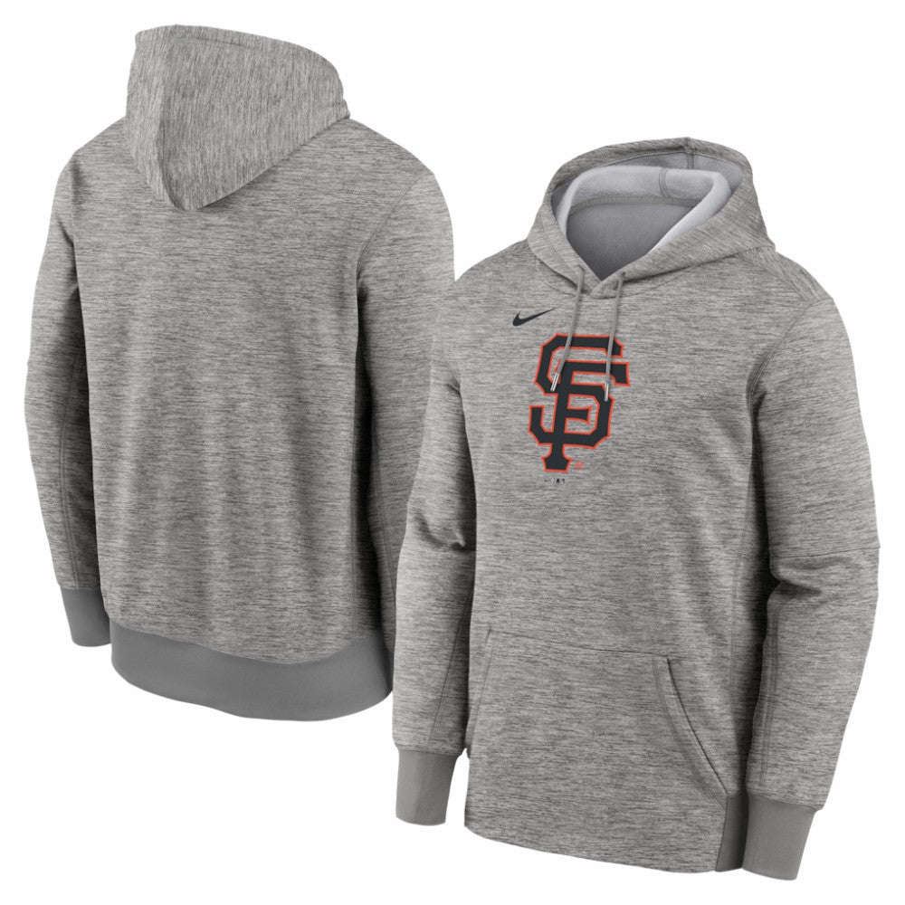 San Francisco Giants Primary Logo Therma Hoodie Heather Gray | Nike