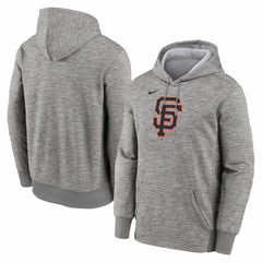 San Francisco Giants Primary Logo Therma Hoodie Heather Gray | Nike