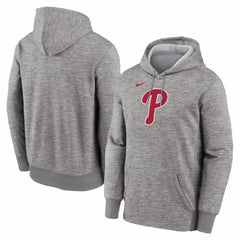 Philadelphia Phillies Primary Logo Therma Hoodie Heather Gray | Nike