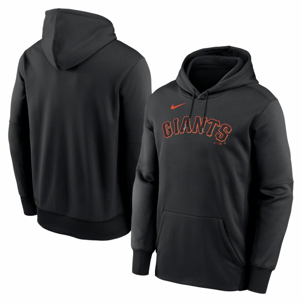 San Francisco Giants Primary Wordmark Therma Hoodie Black | Nike