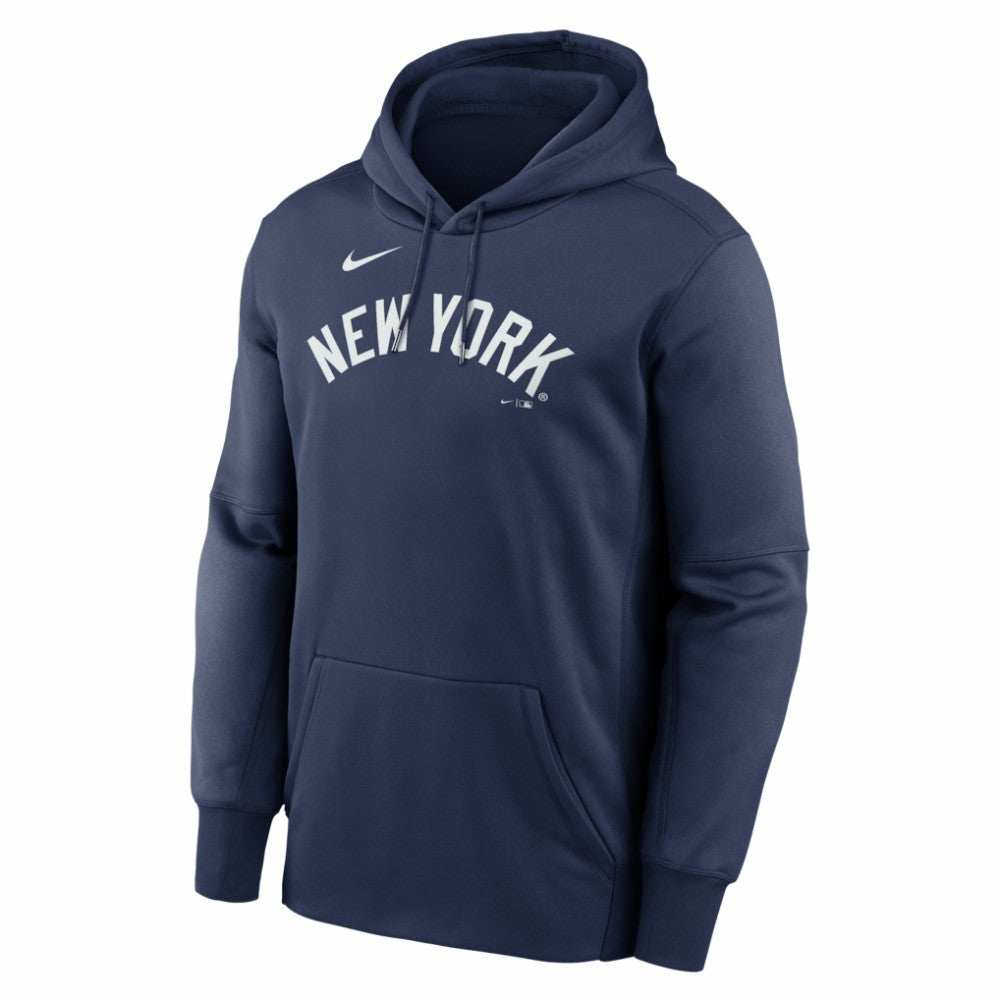 New York Yankees Primary Wordmark Therma Hoodie Navy | Nike