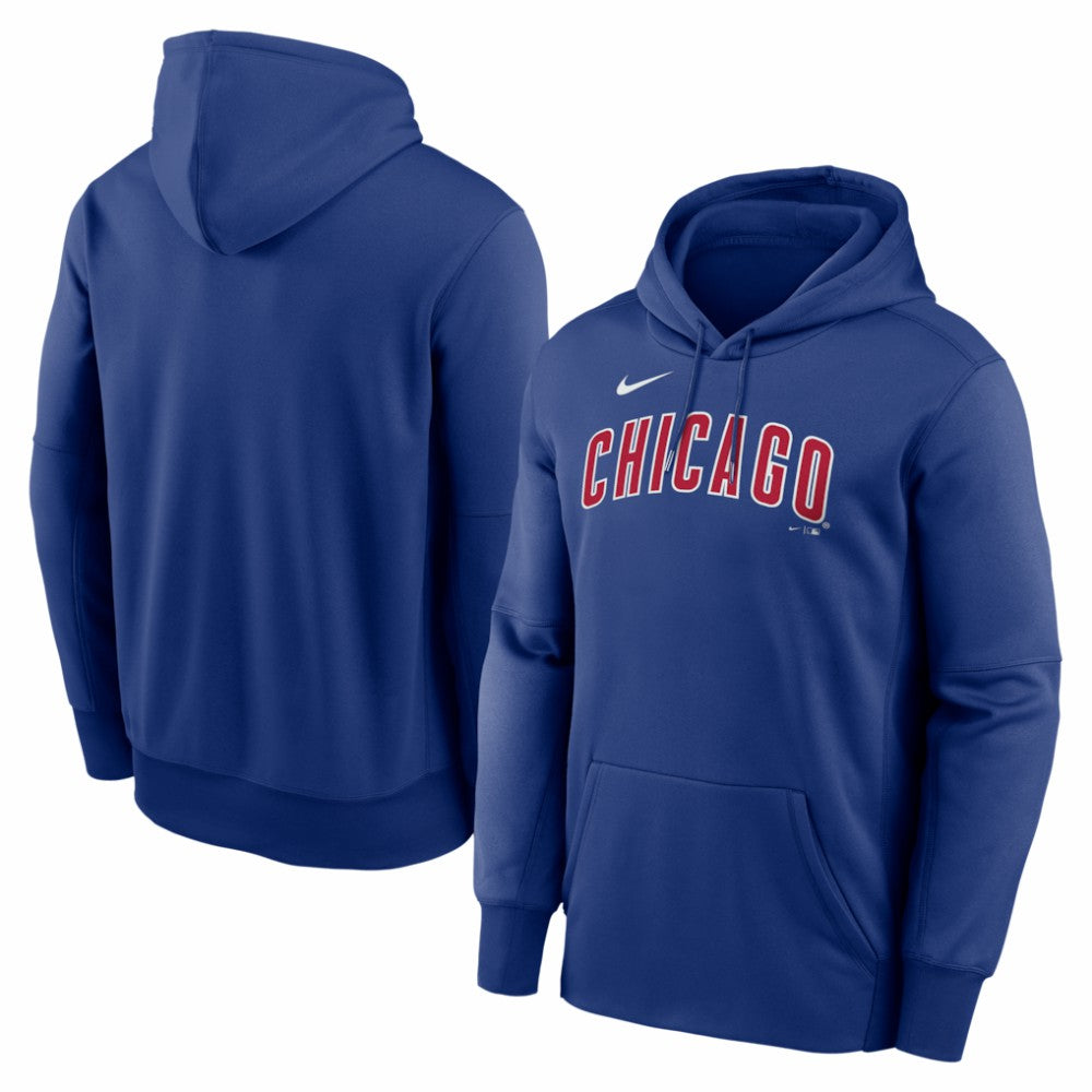 Chicago Cubs Primary Wordmark Therma Hoodie Royal | Nike