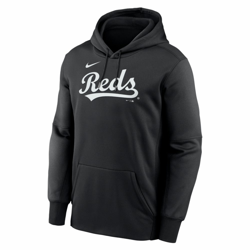 Cincinnati Reds Primary Wordmark Therma Hoodie Black | Nike