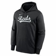 Cincinnati Reds Primary Wordmark Therma Hoodie Black | Nike