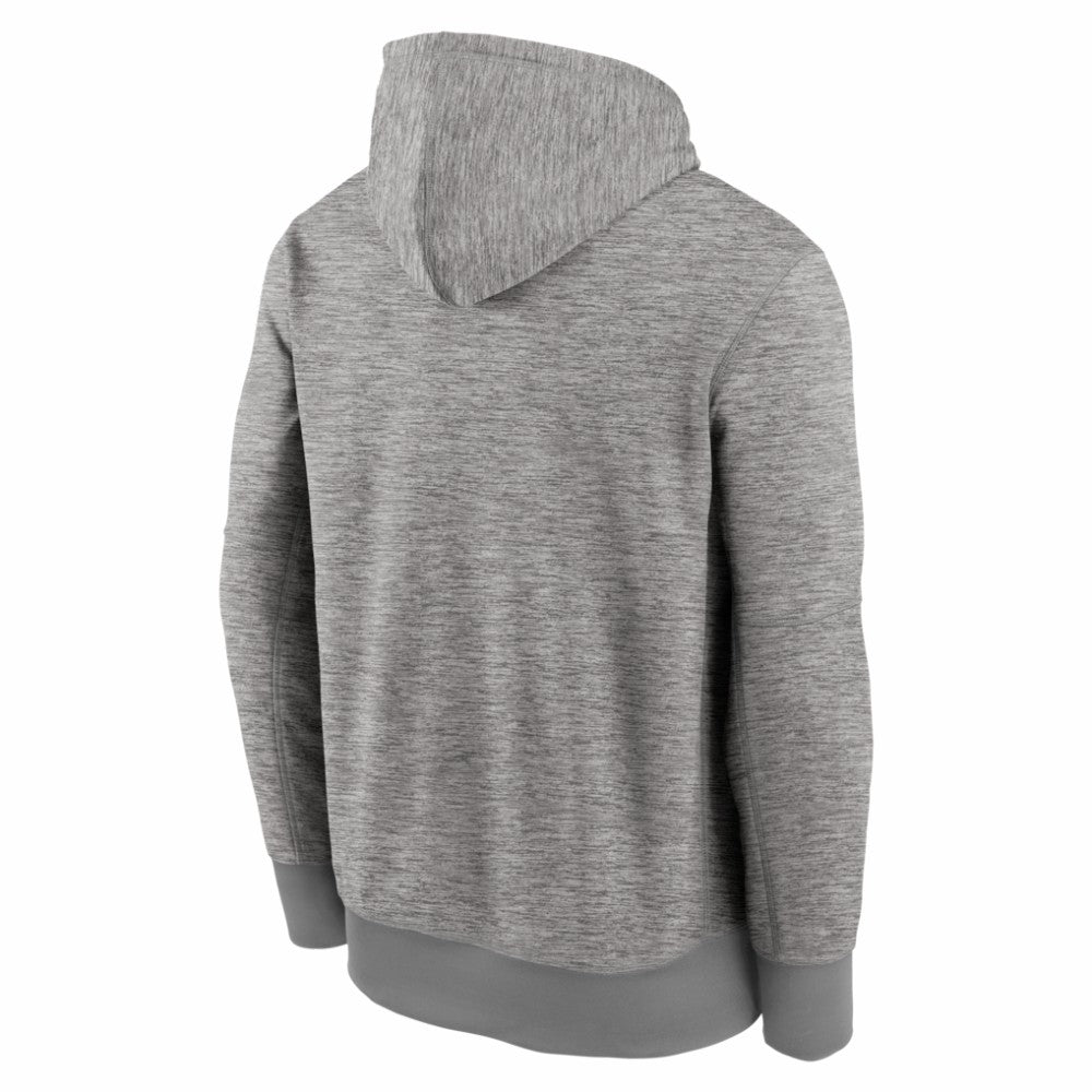 San Diego Padres Primary Wordmark Therma Hoodie Heather Gray | Nike