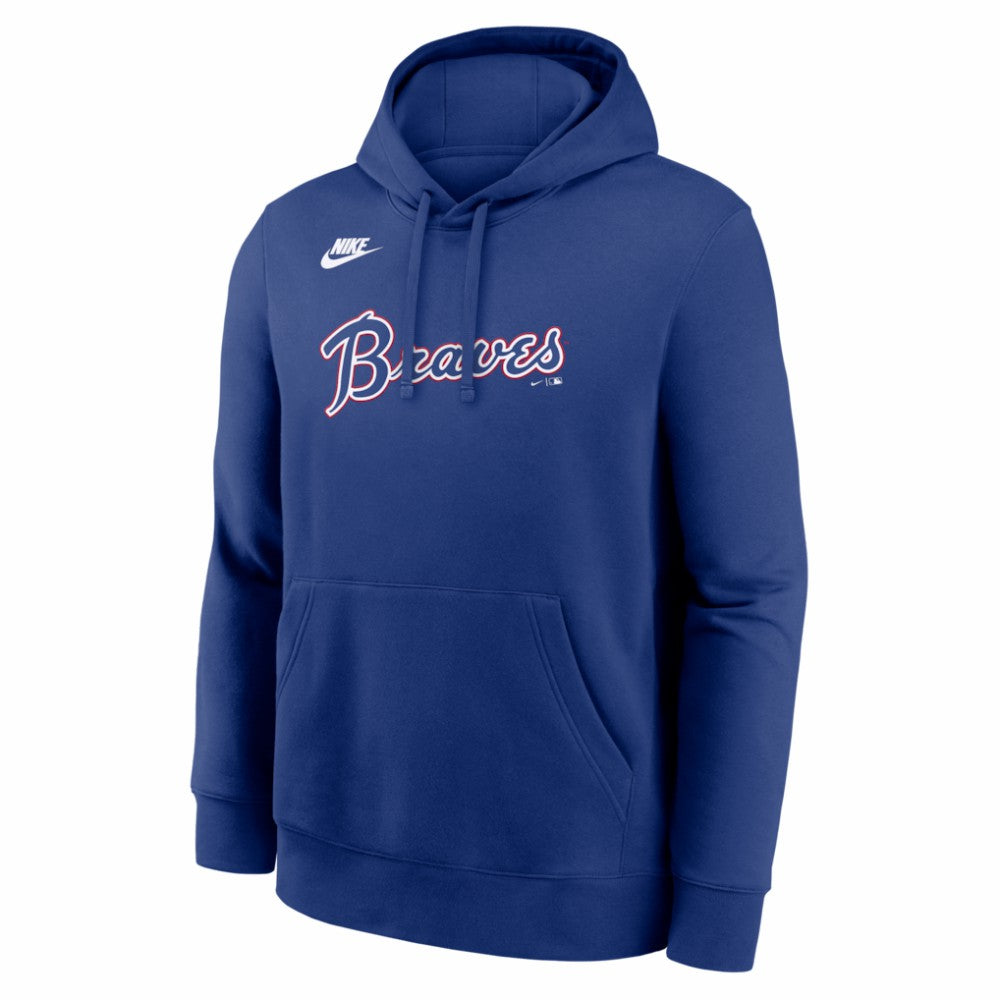 Atlanta Braves Cooperstown Collection Wordmark Club Hoodie Royal | Nike