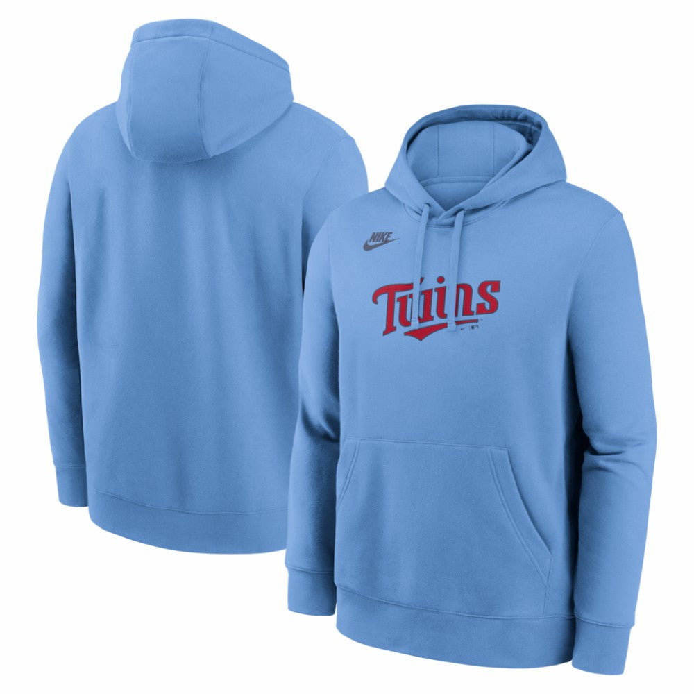Minnesota Twins Cooperstown Collection Wordmark Club Hoodie Light Blue | Nike