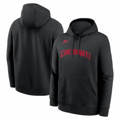 Cincinnati Reds Cooperstown Collection Wordmark Club Hoodie Black | Nike