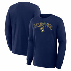 Milwaukee Brewers Lock-Up Legacy Long Sleeve T-Shirt Navy