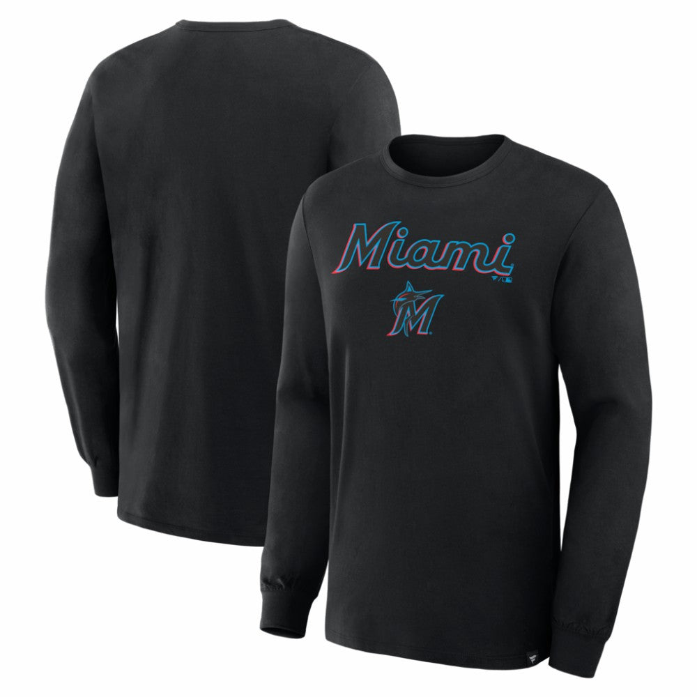 Miami Marlins Lock-Up Legacy Long Sleeve T-Shirt Black