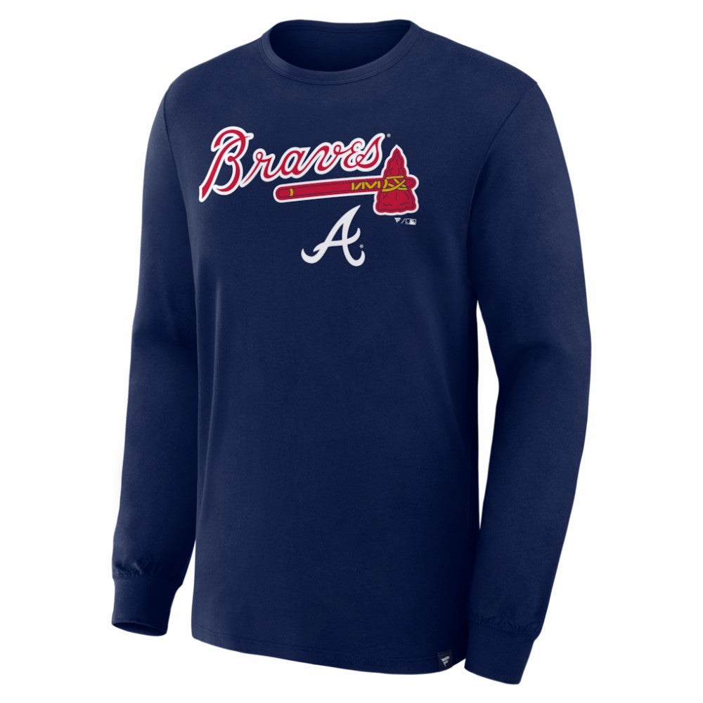 Atlanta Braves Lock-Up Legacy Long Sleeve T-Shirt Navy
