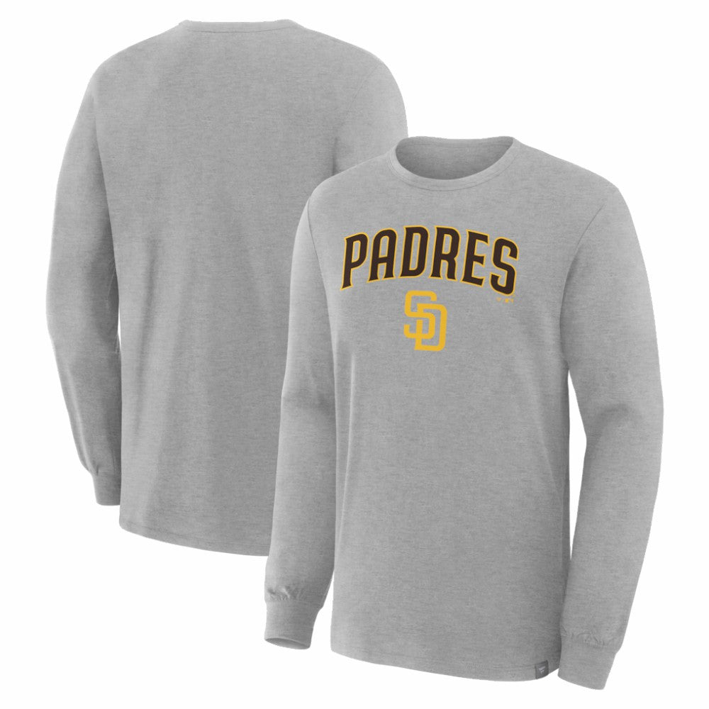 San Diego Padres Lock-Up Legacy Long Sleeve T-Shirt Heather Gray