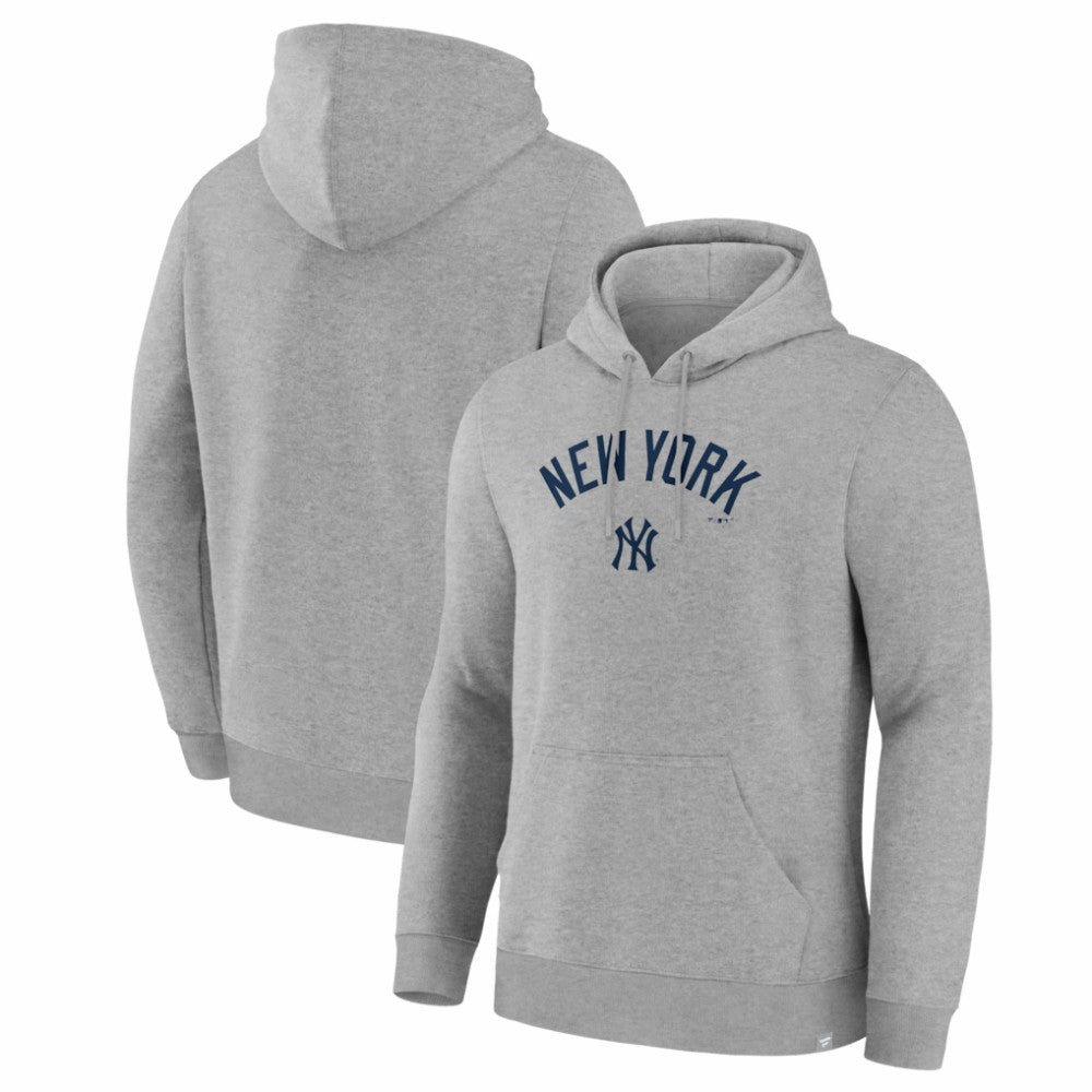 New York Yankees Lock-Up Legacy Hoodie Heather Gray