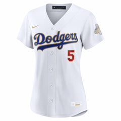 Freddie Freeman Los Angeles Dodgers Women's 2026 Gold Collection Stadium Jersey White | Nike