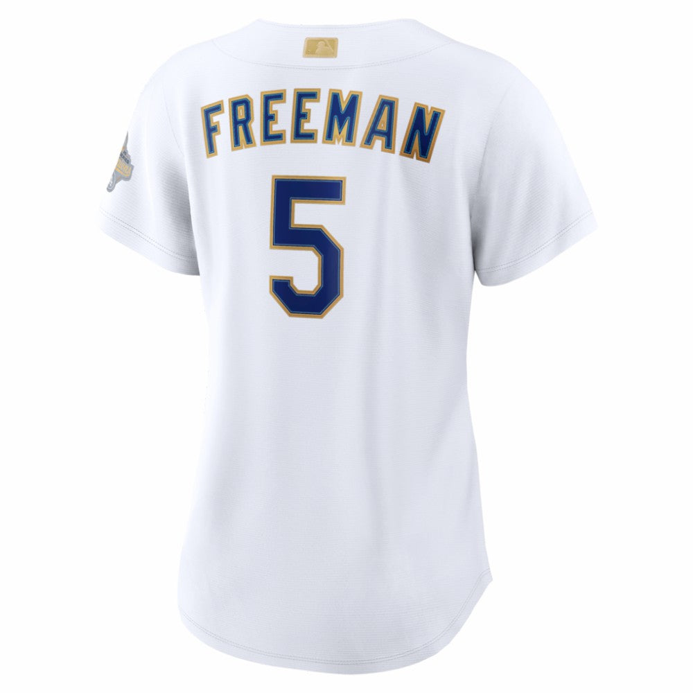 Freddie Freeman Los Angeles Dodgers Women's 2026 Gold Collection Stadium Jersey White | Nike
