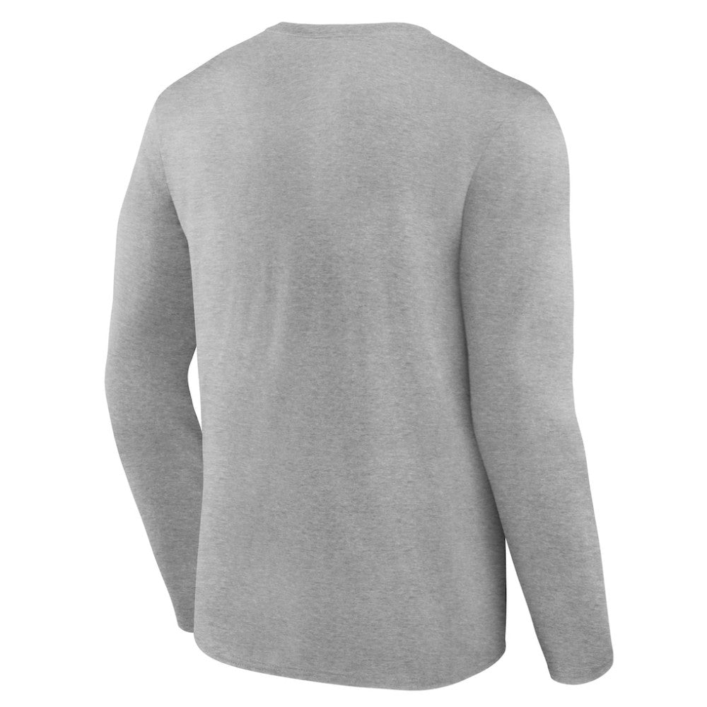 Athletics Logo Athletic Heart & Soul Long Sleeve T-Shirt Heather Gray