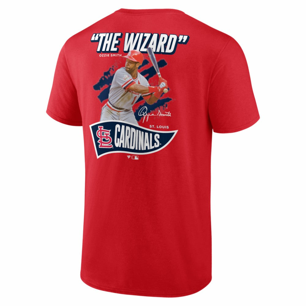 Ozzie Smith St. Louis Cardinals Retired Player Nickname Name & Number T-Shirt Red