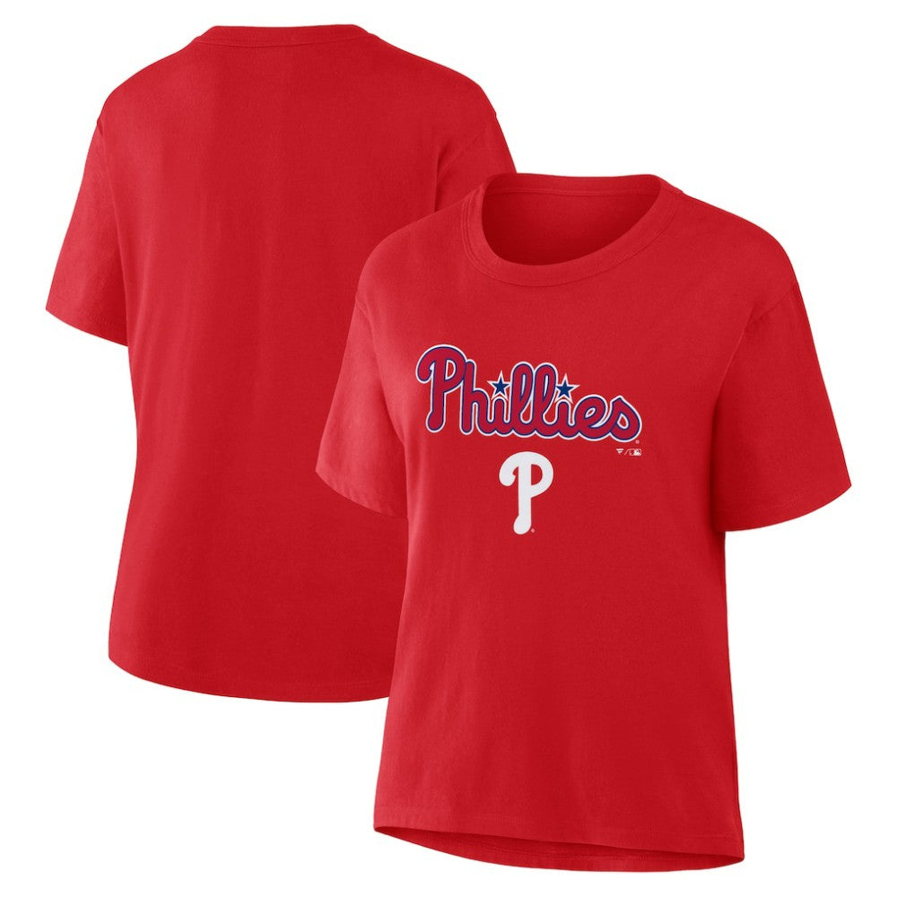 Philadelphia Phillies Women's Lockup Legacy T-Shirt Red