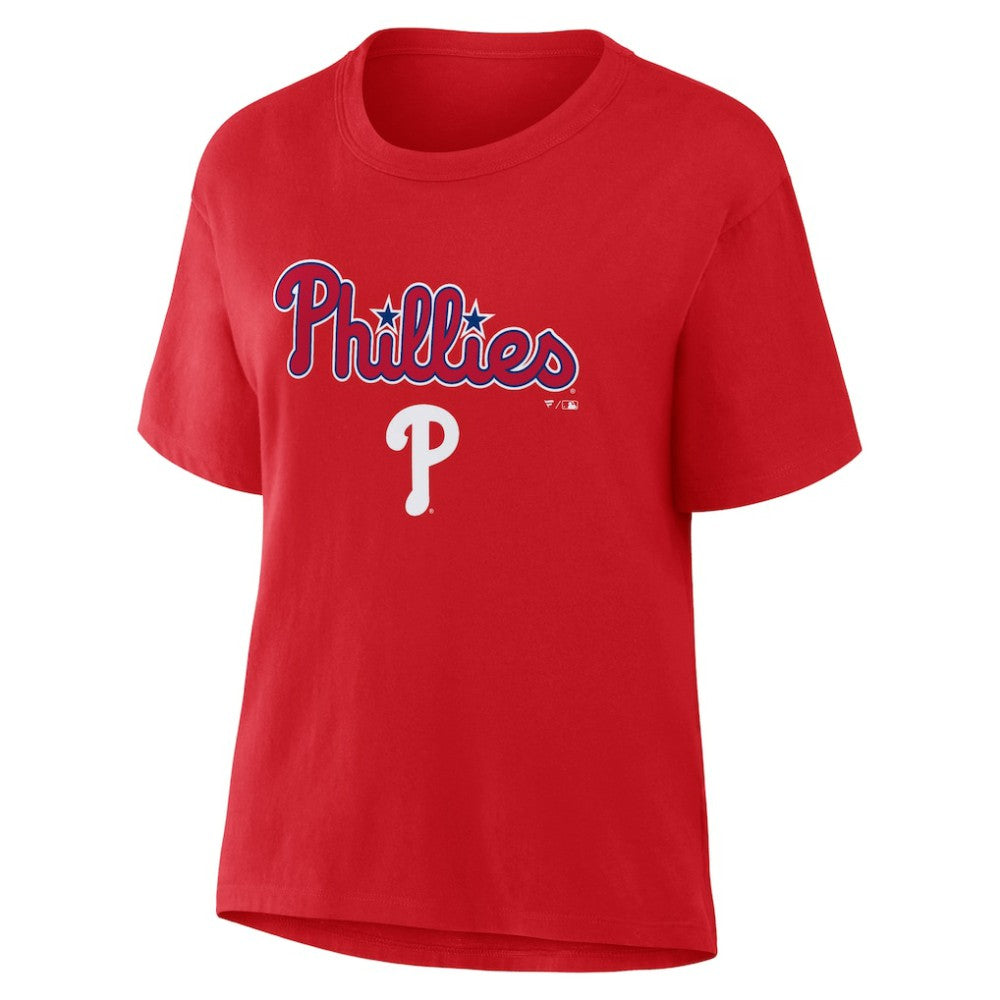 Philadelphia Phillies Women's Lockup Legacy T-Shirt Red