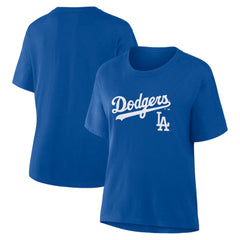 Los Angeles Dodgers Women's Lockup Legacy T-Shirt Royal