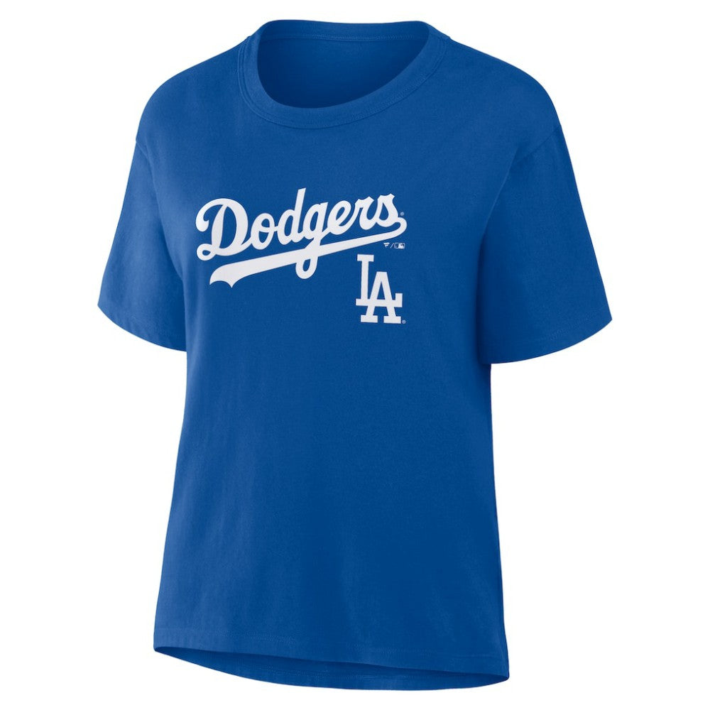 Los Angeles Dodgers Women's Lockup Legacy T-Shirt Royal
