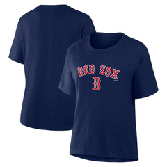 Boston Red Sox Women's Lockup Legacy T-Shirt Navy