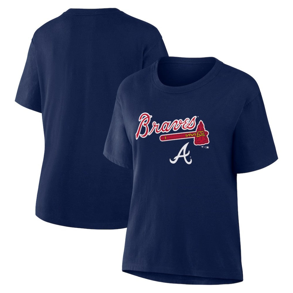 Atlanta Braves Women's Lockup Legacy T-Shirt Navy