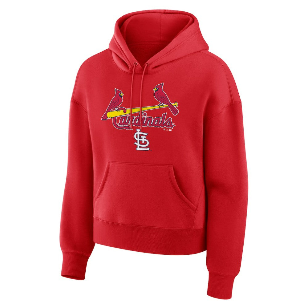 St. Louis Cardinals Women's Lockup Legacy Fleece Hoodie Red