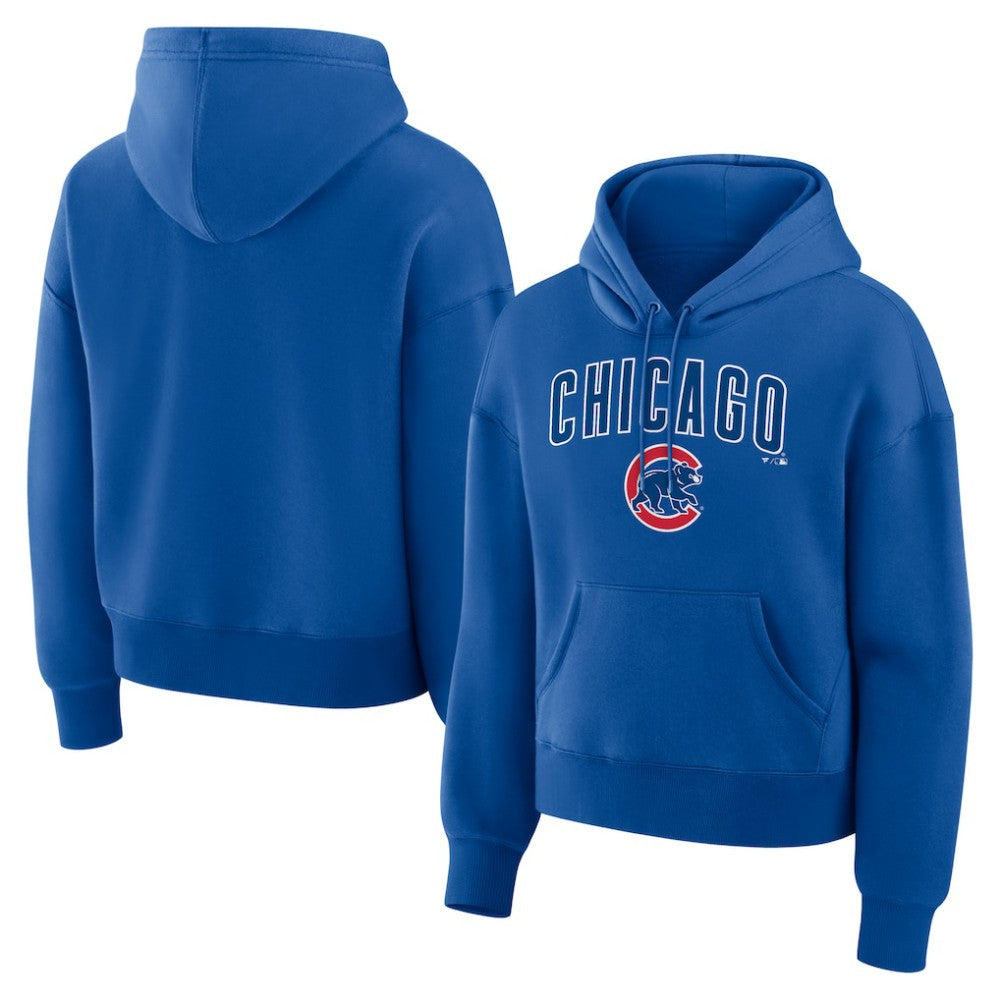 Chicago Cubs Women's Lockup Legacy Fleece Hoodie Royal