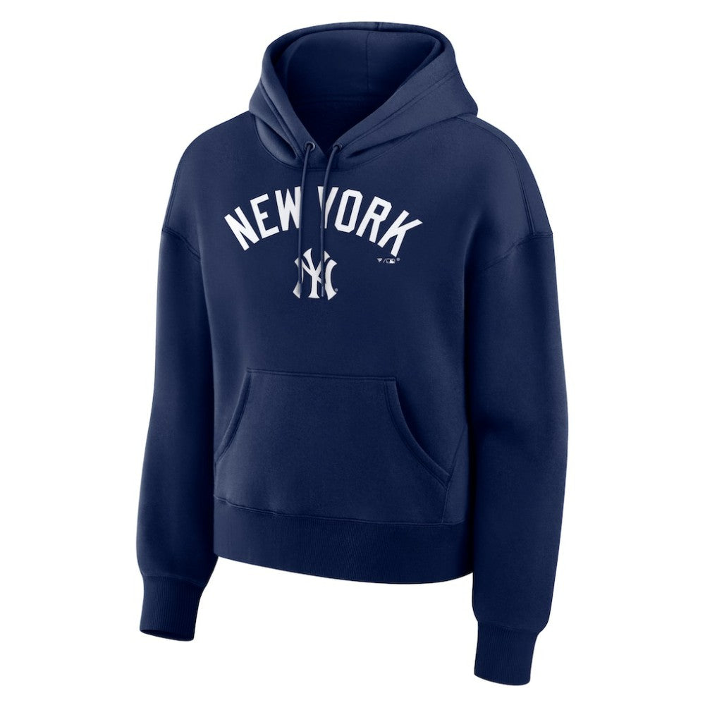 New York Yankees Women's Lockup Legacy Fleece Hoodie Navy