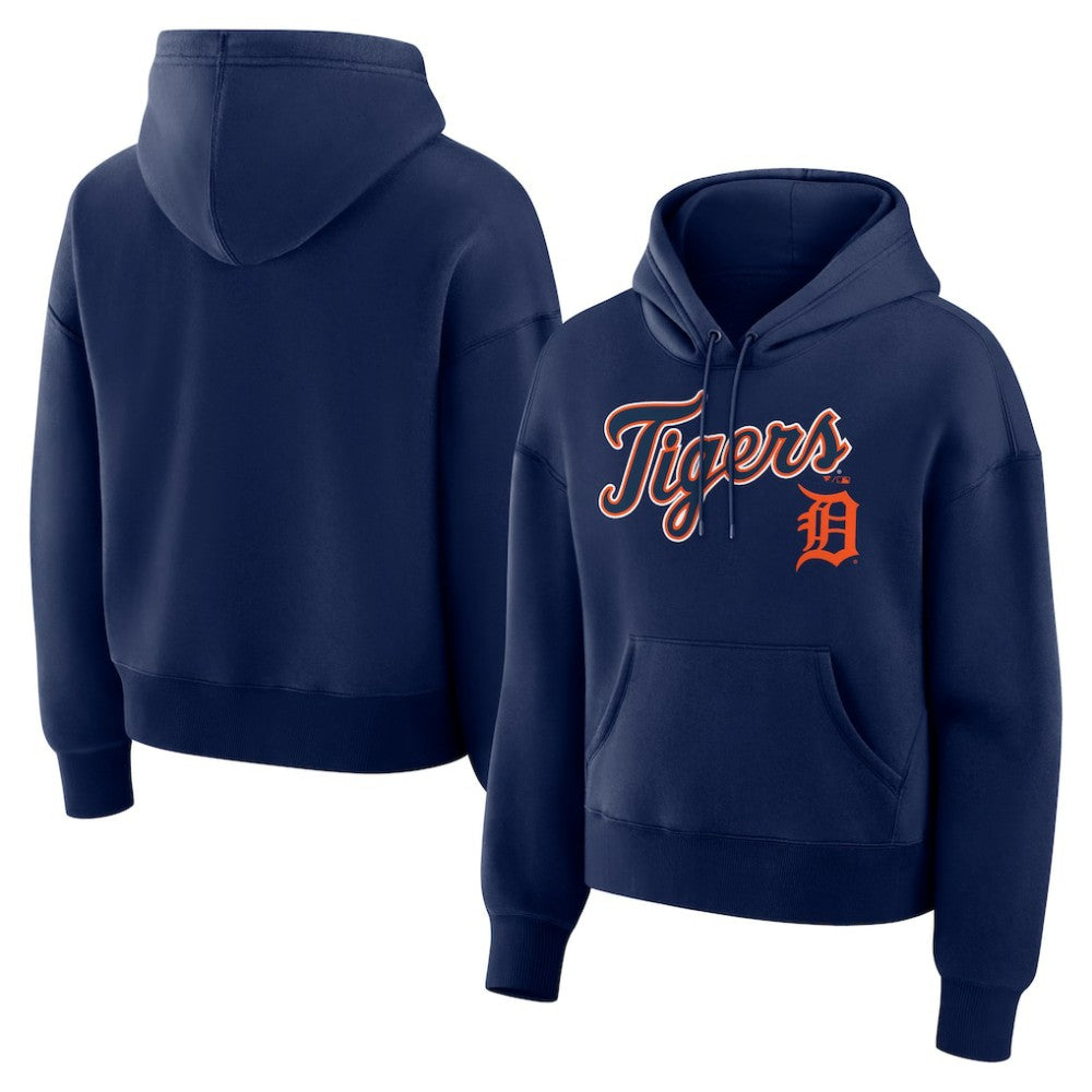 Detroit Tigers Women's Lockup Legacy Fleece Hoodie Navy