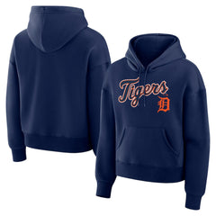 Detroit Tigers Women's Lockup Legacy Fleece Hoodie Navy