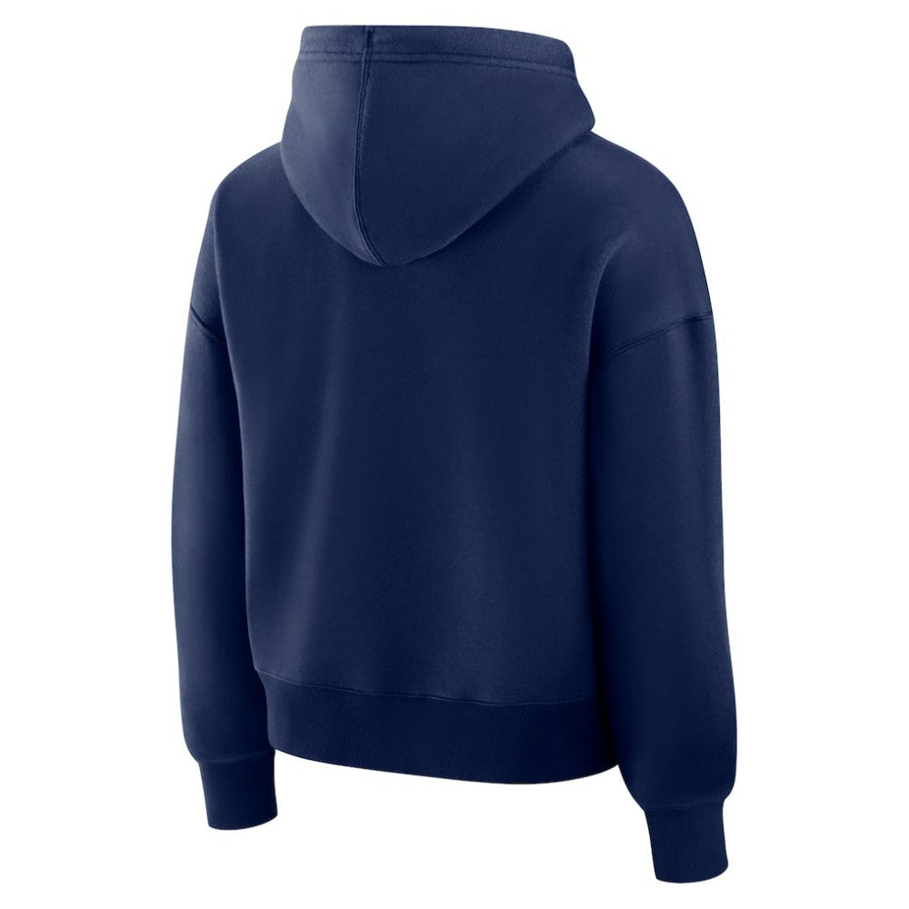 Atlanta Braves Women's Lockup Legacy Fleece Hoodie Navy