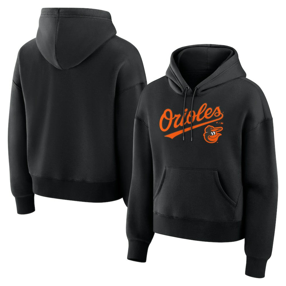 Baltimore Orioles Women's Lockup Legacy Fleece Hoodie Black