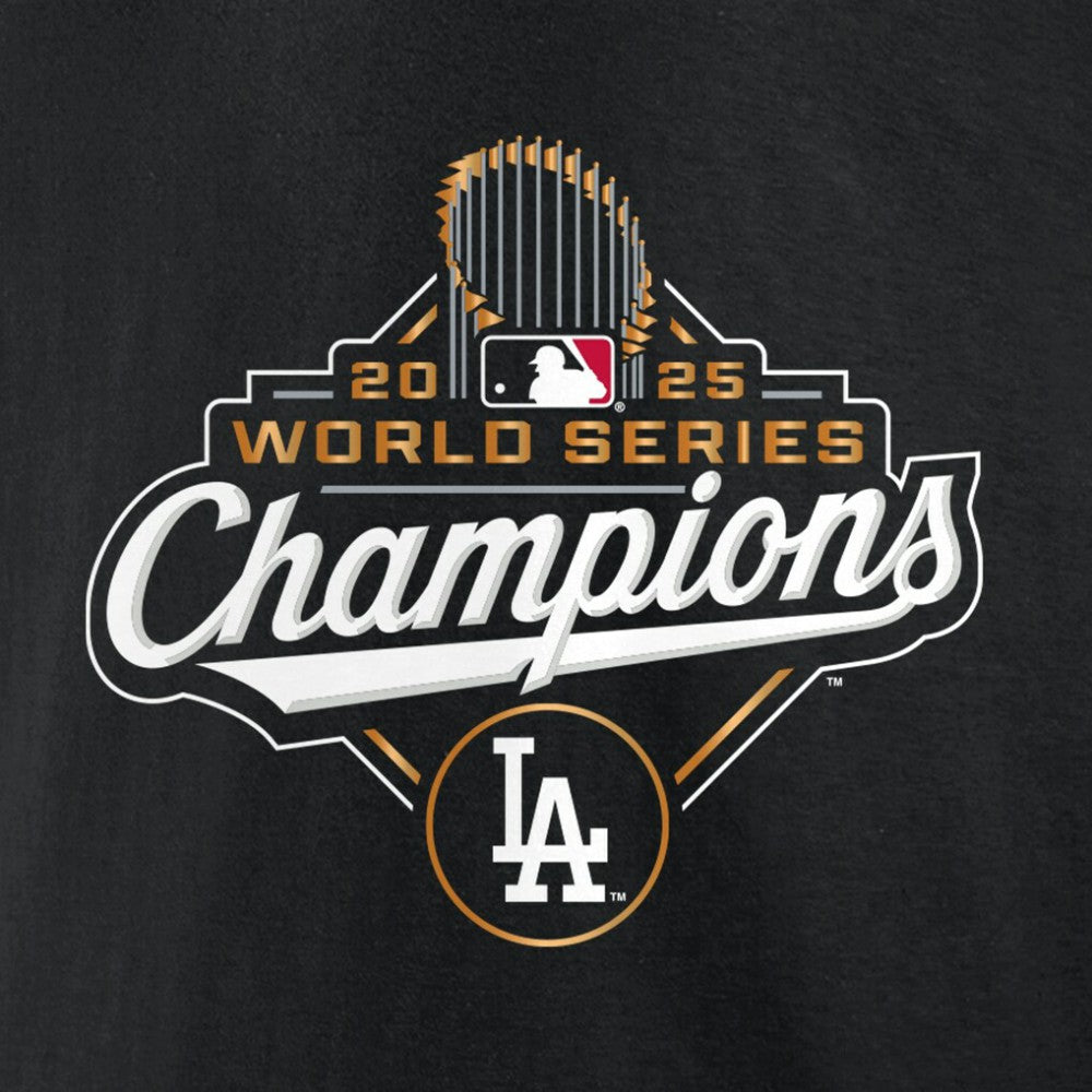 Teoscar Hernández Los Angeles Dodgers 2025 World Series Champions Name & Number T-Shirt Black