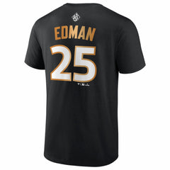 Tommy Edman Los Angeles Dodgers 2025 World Series Champions Name & Number T-Shirt Black