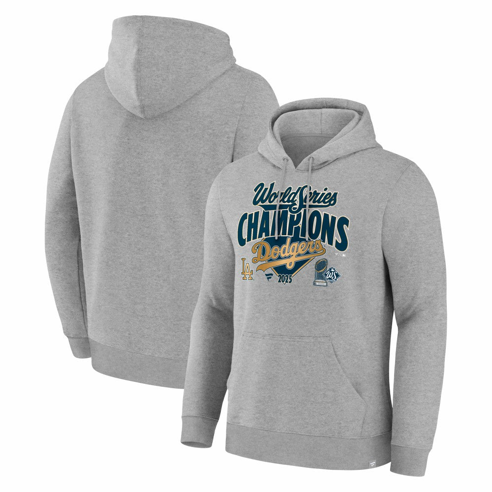 Los Angeles Dodgers 2025 World Series Champions Locker Room Hoodie Steel