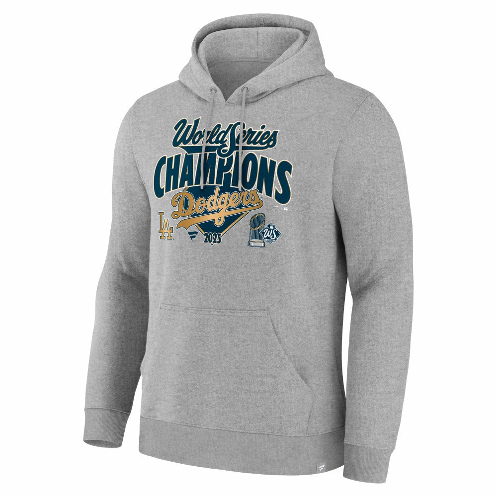 Los Angeles Dodgers 2025 World Series Champions Locker Room Hoodie Steel
