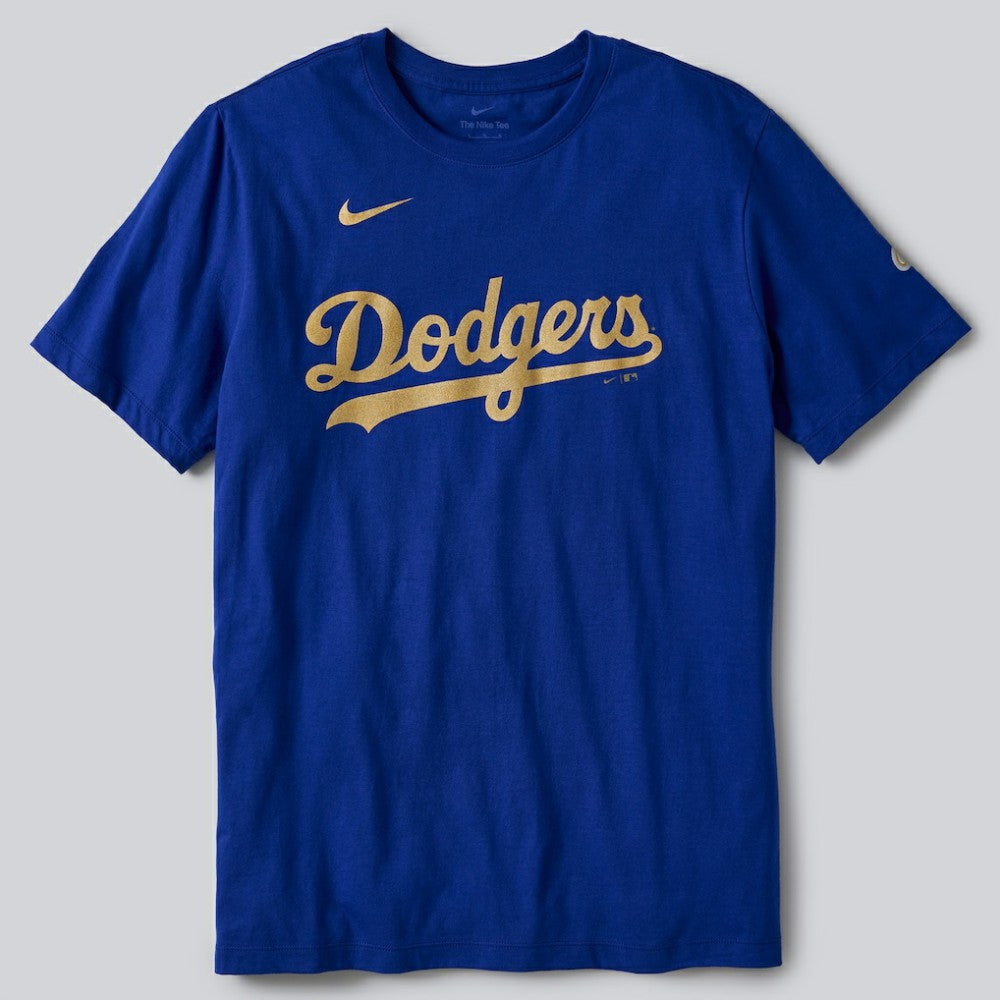 Los Angeles Dodgers 2026 Gold Collection Wordmark T-Shirt Royal | Nike