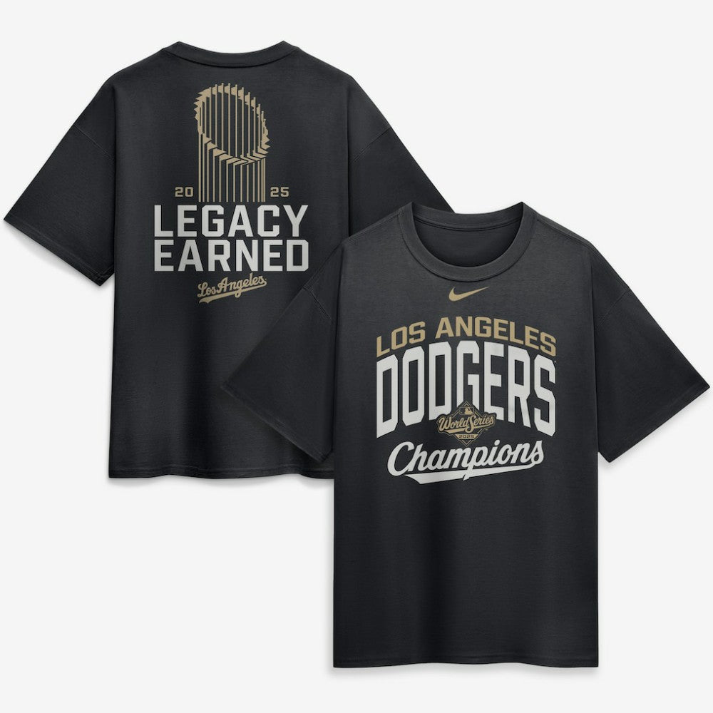 Los Angeles Dodgers 2026 Gold Collection Legacy Earned T-Shirt Black | Nike