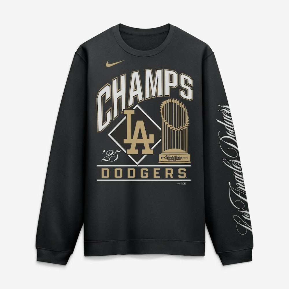 Los Angeles Dodgers 2026 Gold Collection Fleece Pullover Black | Nike