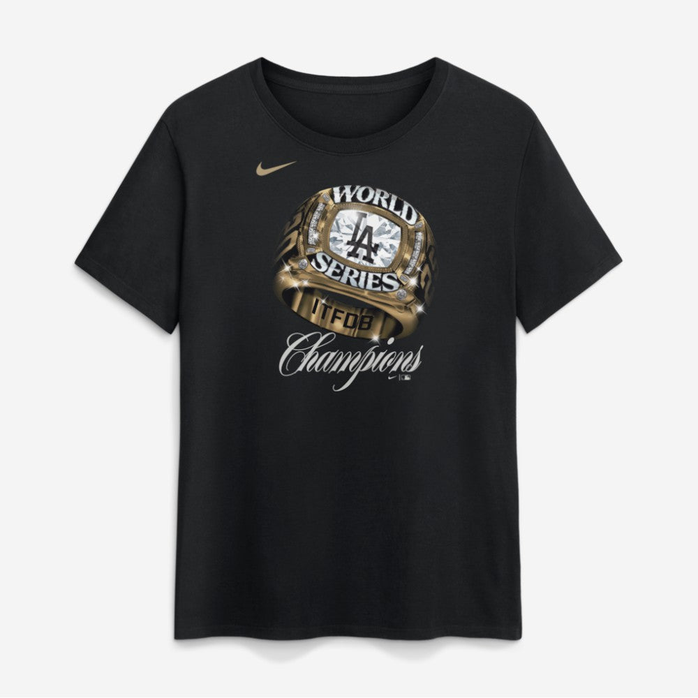 Los Angeles Dodgers Women's 2026 Gold Collection Graphic T-Shirt Black | Nike