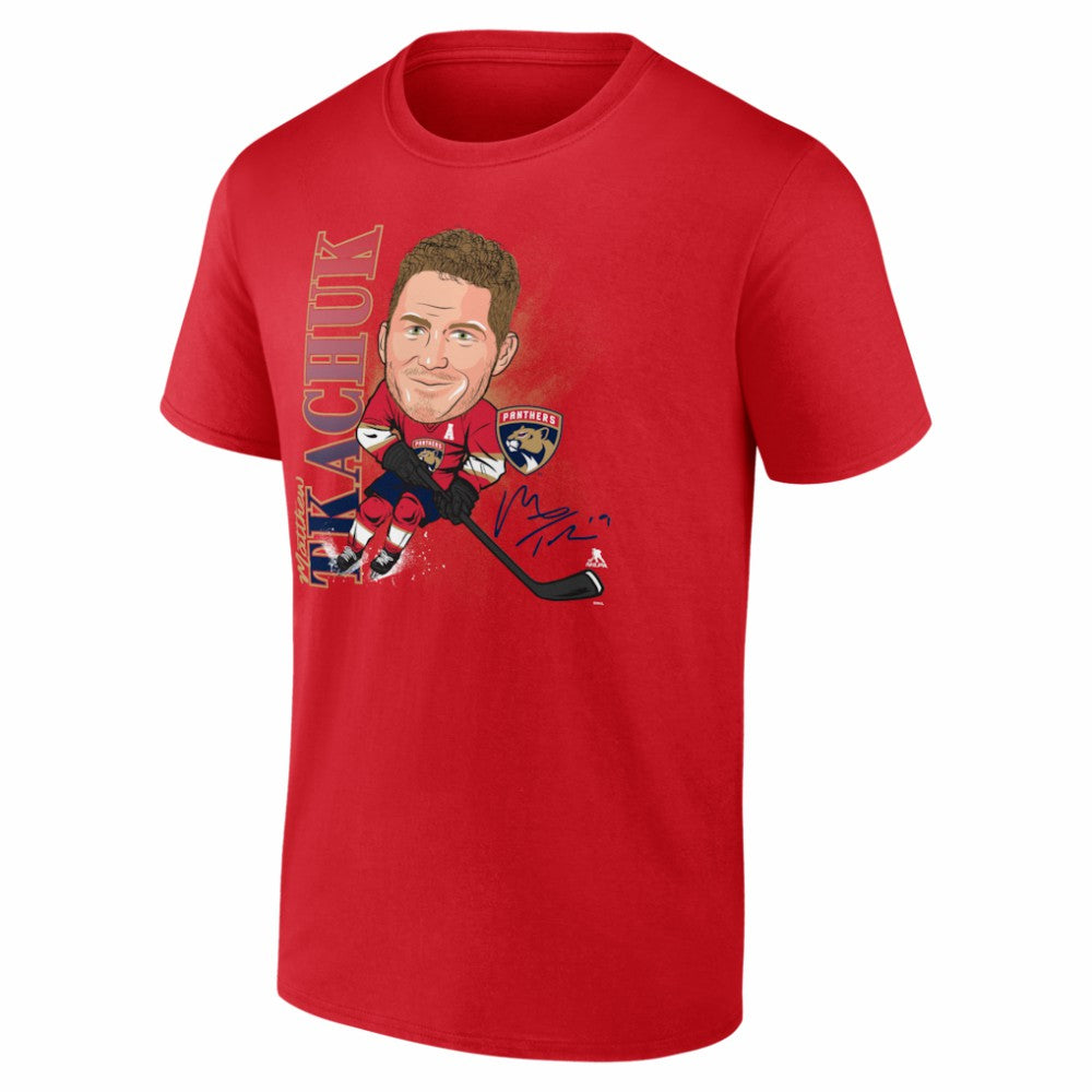 Matthew Tkachuk Florida Panthers Fanatics Caricature Player T-Shirt Red