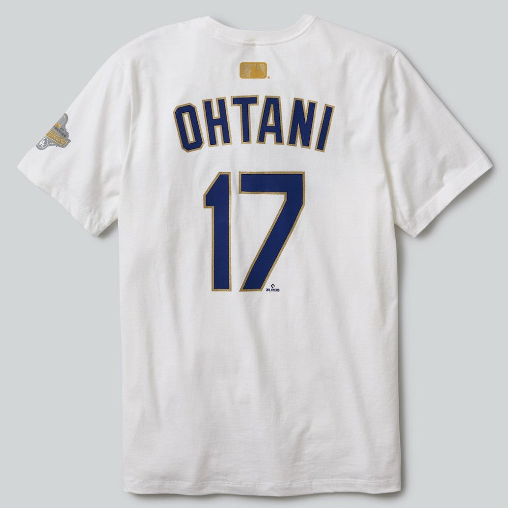 Shohei Ohtani Los Angeles Dodgers 2026 Gold Collection Name & Number T-Shirt White | Nike